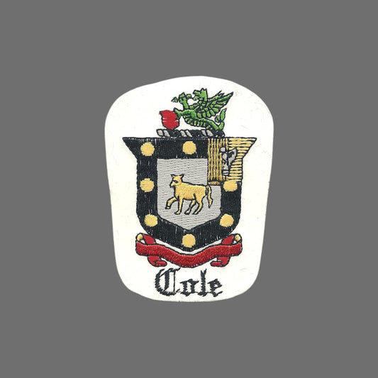 Cole Coat of Arms or Family Crest Patch - 0-0421