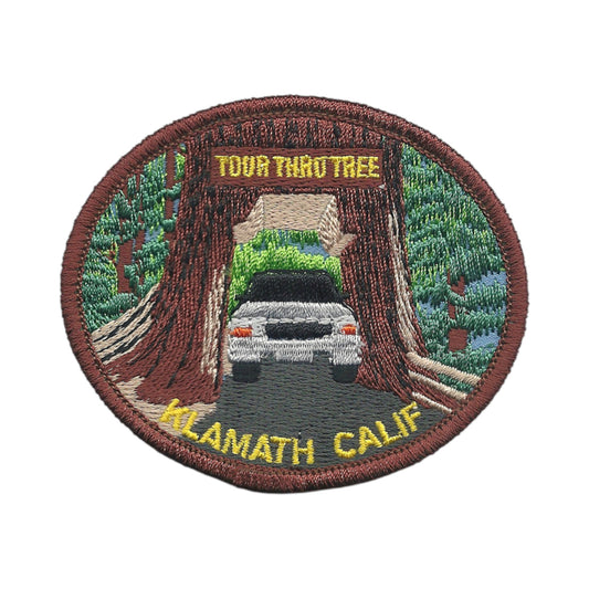 KLAMATH TOUR THRU TREE Souvenir Patch - 0-0883