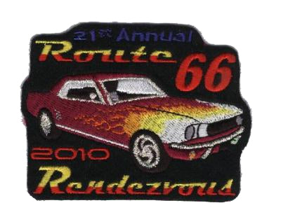 2010 ROUTE 66 RENDEZVOUS souvenir patch - Mustang
