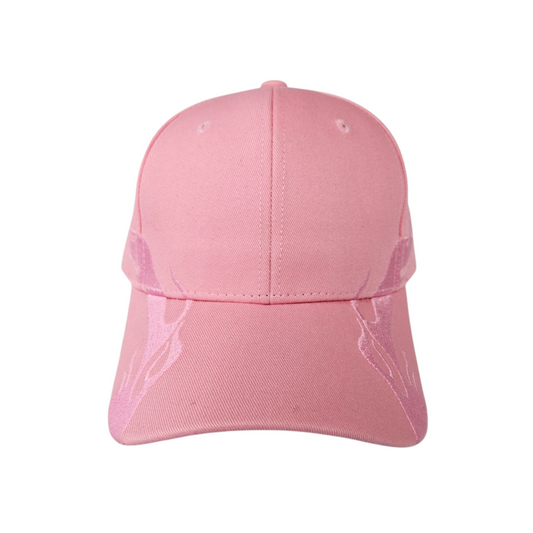 Pink Side Flames Pink Hat or Cap - 0130-56