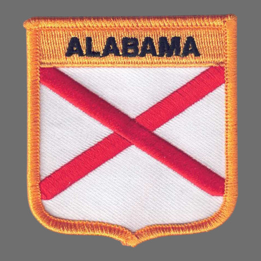ALABAMA Shield State Flag Souvenir Patch - 1005