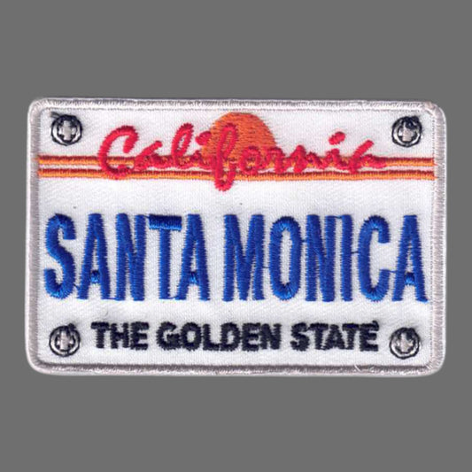SANTA MONICA License Plate Patch - 10612