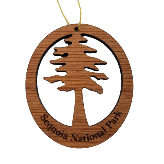 Sequoia National Park Cutout Big Tree Ornament Handmade in USA Souvenir Travel Gift - 1066SEQ