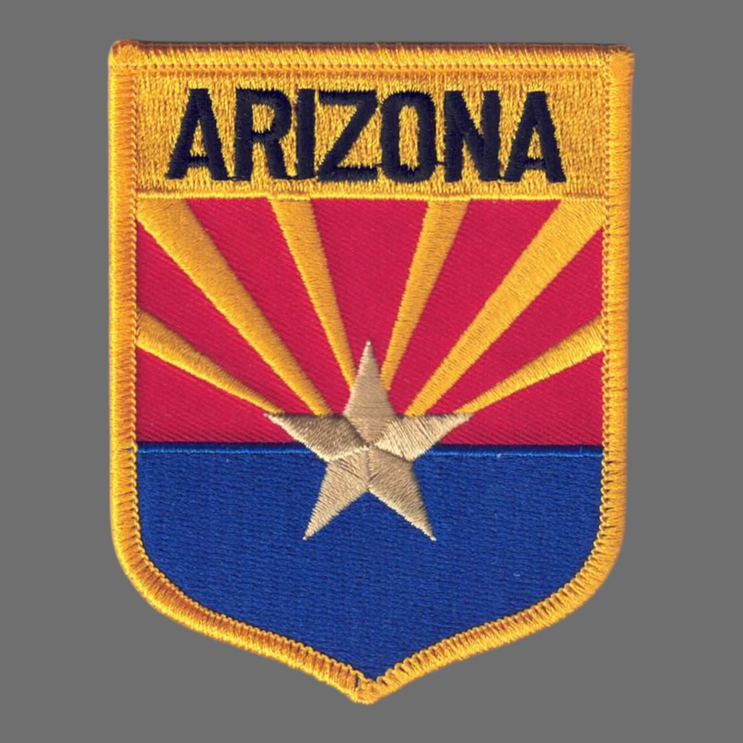 ARIZONA LG Flag Shield Souvenir Patch - 1102
