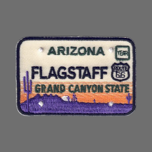 Flagstaff ARIZONA License Plate Souvenir Patch - 1144