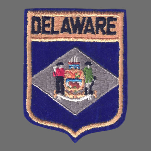 DELAWARE Large Flag Shield Patch - 1352