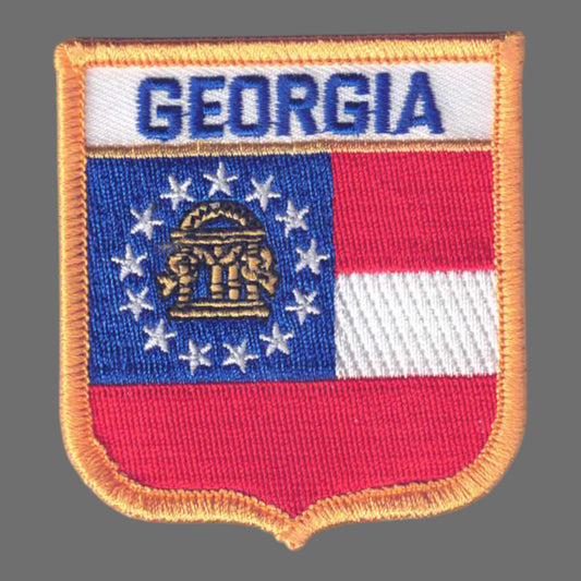 GEORGIA Med Flag Shield Souvenir Patch - 1505
