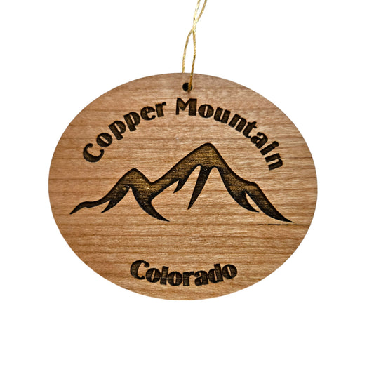 Copper Mountain Colorado Mountains Ornament Handmade Wood Souvenir