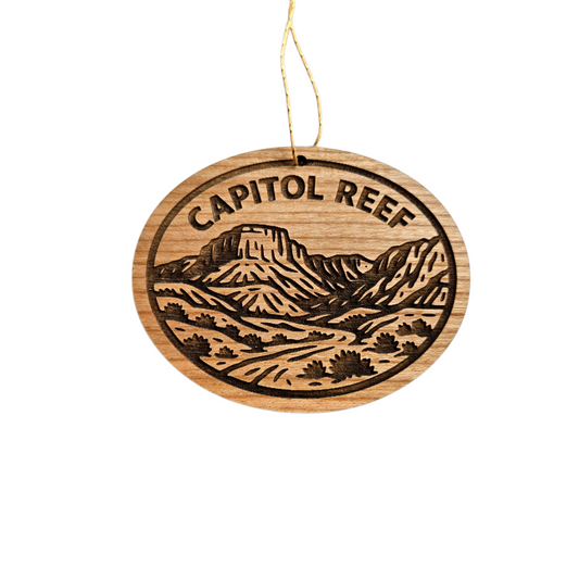 Capitol Reef National Park Ornament Handmade Wood Souvenir Utah - 15791