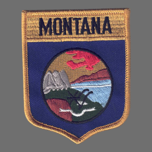 MONTANA LG Flag Shield Souvenir Patch - 2302