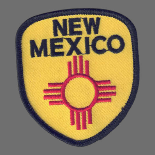 NEW MEXICO Zia Flag Shield Patch - 2553