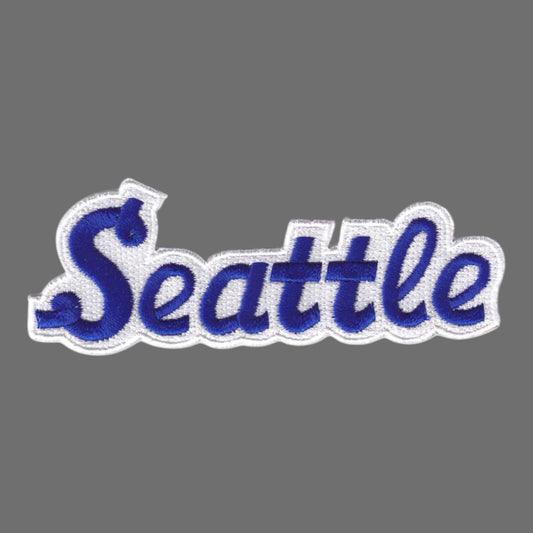 Seattle Blue Script Text Patch - 3396-11/39