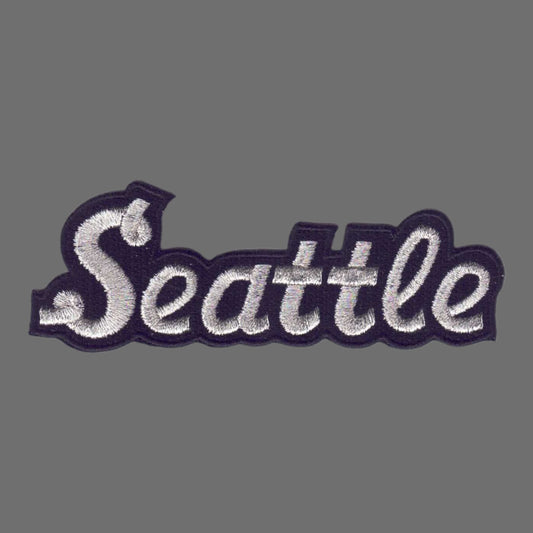 Seattle Silver Script Text Patch - 3396-58M/01