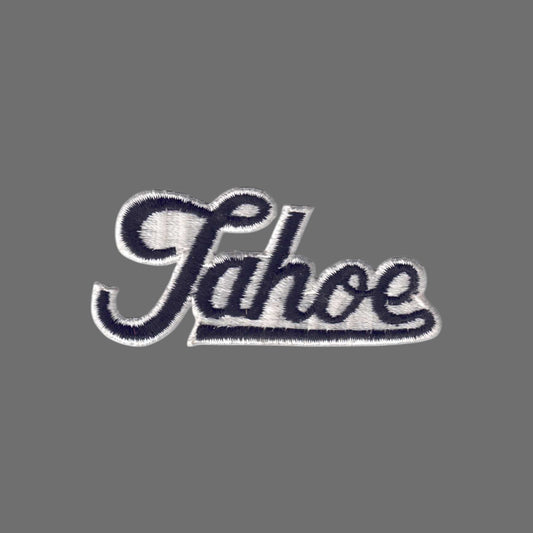 Vintage Tahoe Script Text Black Patch - 4203-01/39