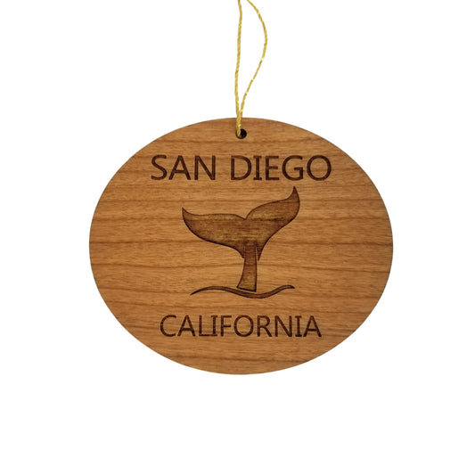 San Diego Ornament - Wood CA Souvenir - 15680