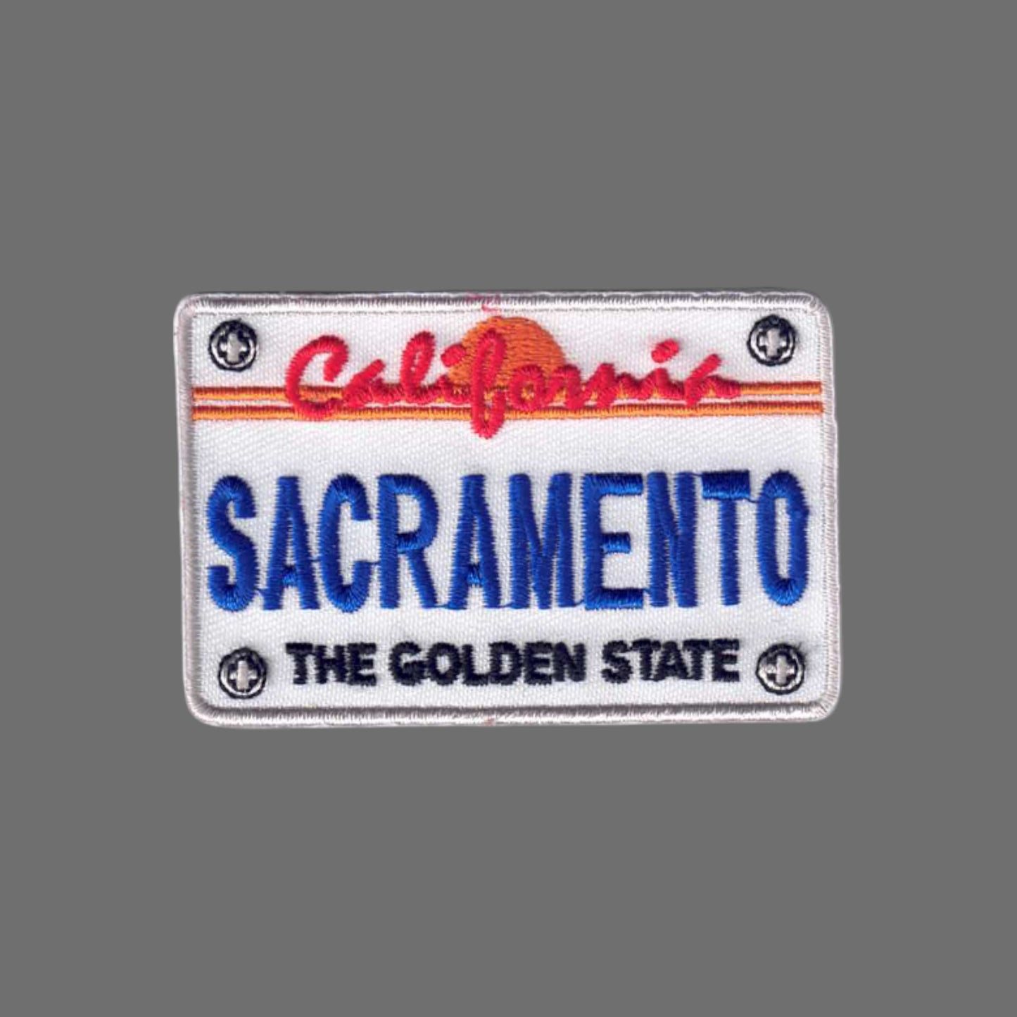 SACRAMENTO CA License Plate Patch - 4803