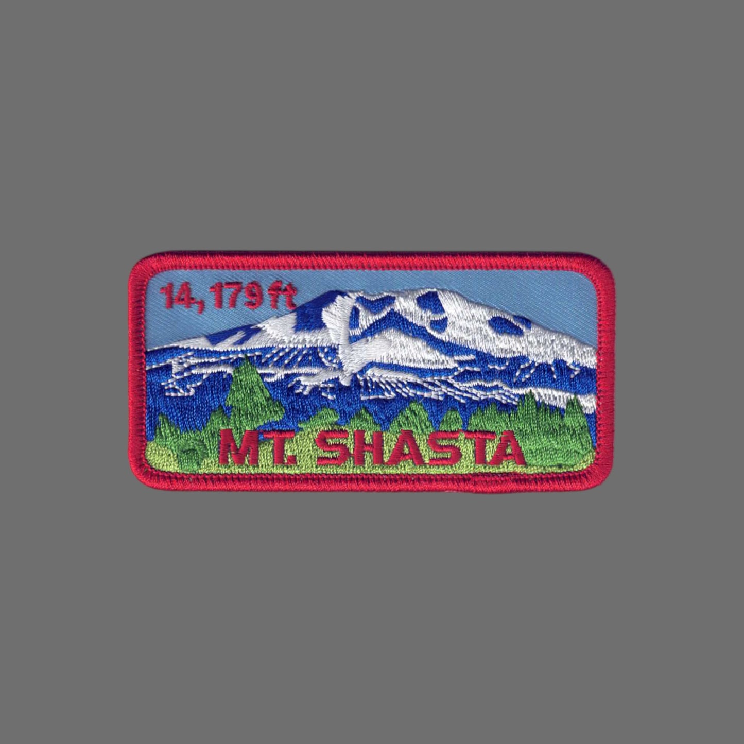 MT. SHASTA Rectangle Souvenir Patch - 4811