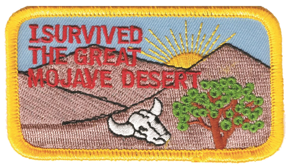 I SURVIVED THE GREAT MOJAVE DESERT - joshua tree souvenir embroidered patch