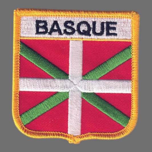 BASQUE Country Flag Shield Patch - 5996