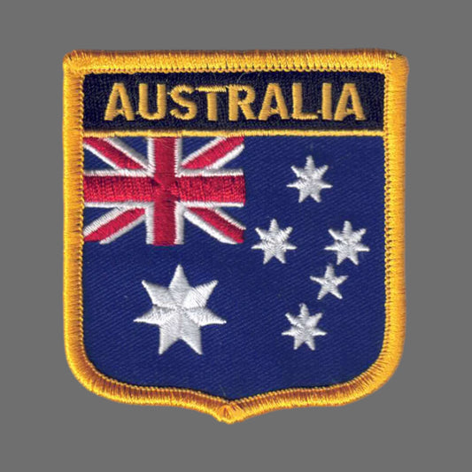 AUSTRALIA Country Flag Shield Patch - 6041