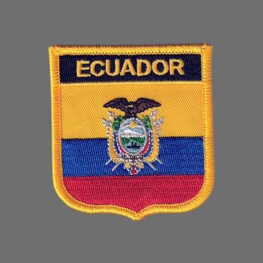 ECUADOR Flag Shield Patch - 6191