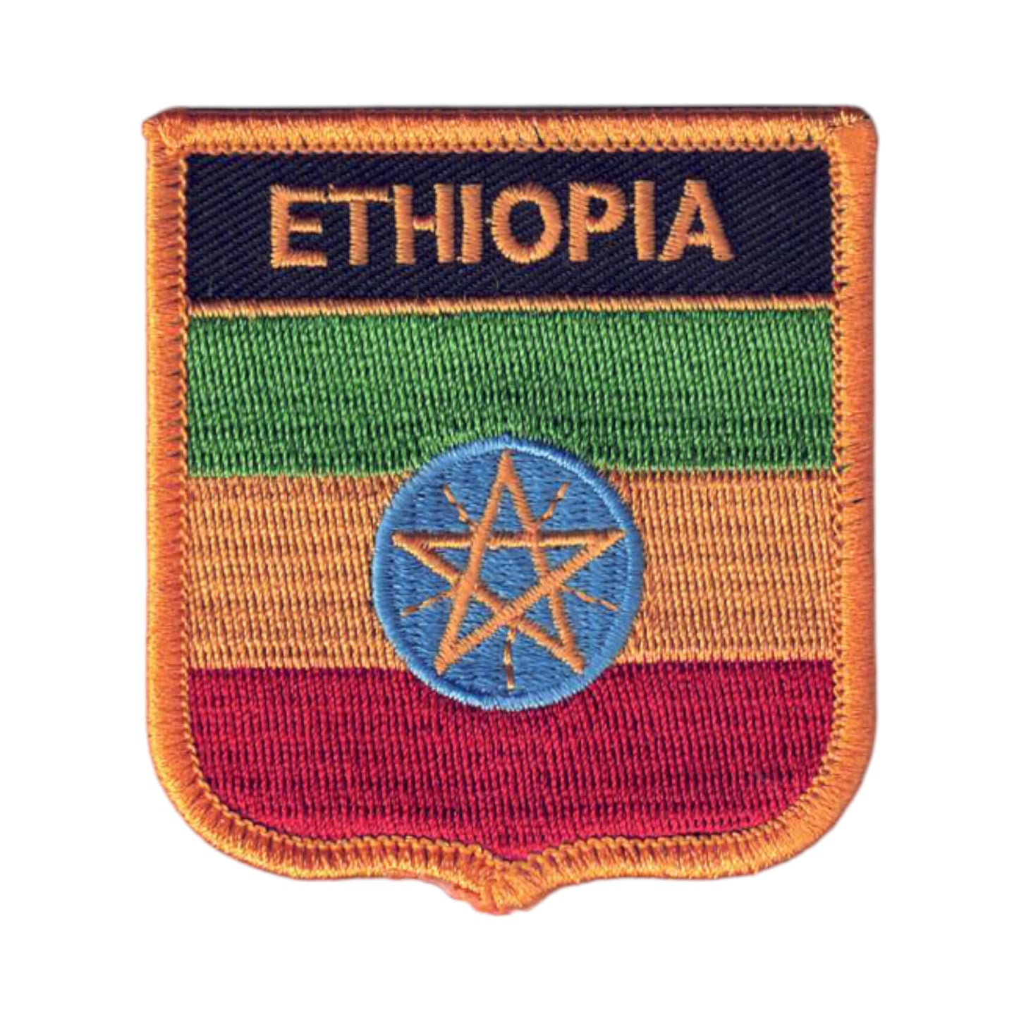 ETHIOPIA Flag Shield Patch - 6231