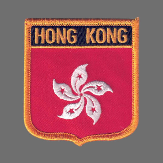 HONG KONG Flag Shield Patch - 6341