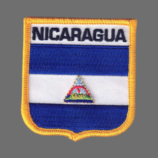 NICARAGUA Flag Shield Patch - 6531