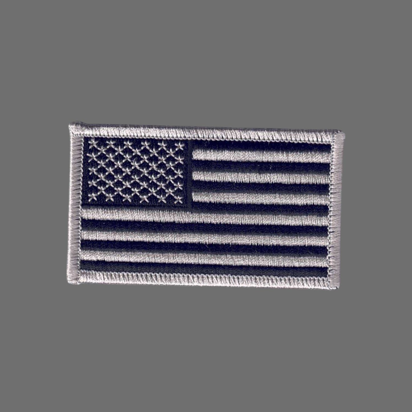 USA Flag Gray and Black Patch - 6834-58/01