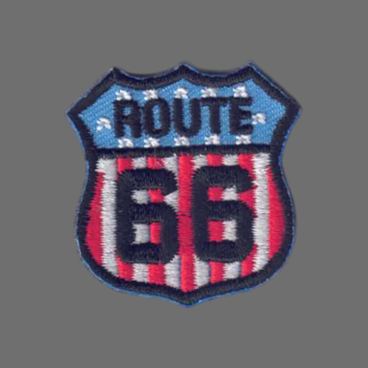 ROUTE 66 US flag MINI Patch - 6892