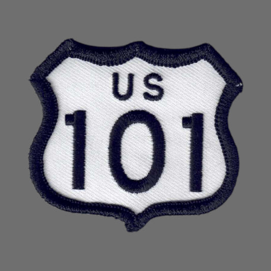 US 101 Patch 2" Tall White - 8101/2