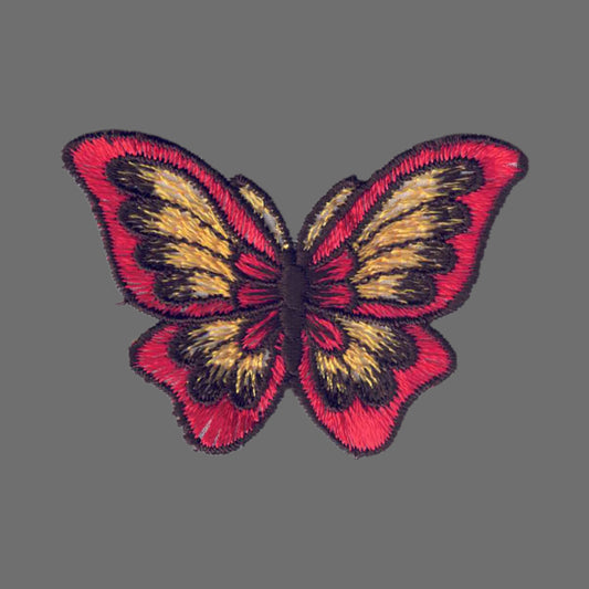 Orange Yellow Butterfly Applique Patch - 8261-32