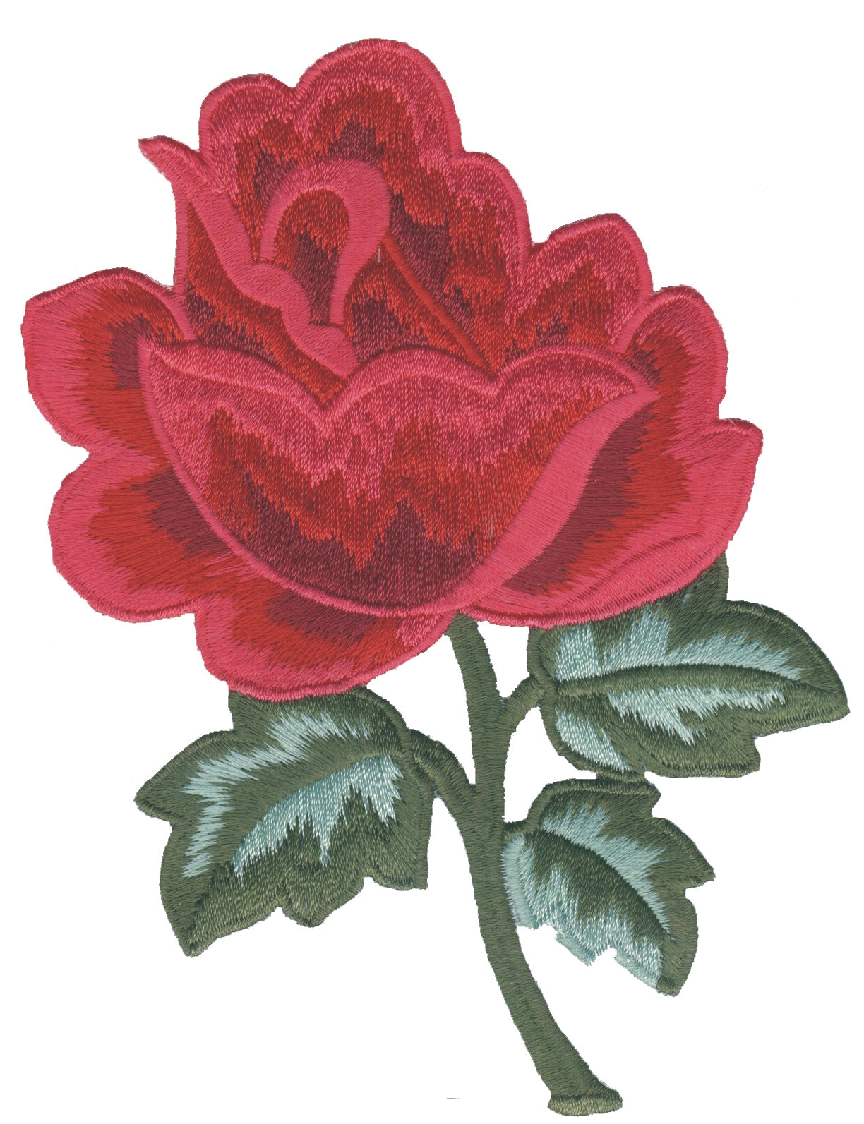 Red Rose and Leaves Patch RIGHT - 8314RR
