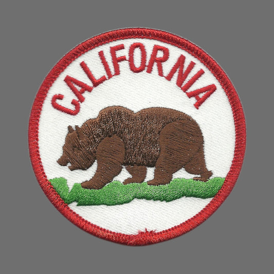 California Grizzly Bear Souvenir Patch 2.5 Inch - CA-40/2.5