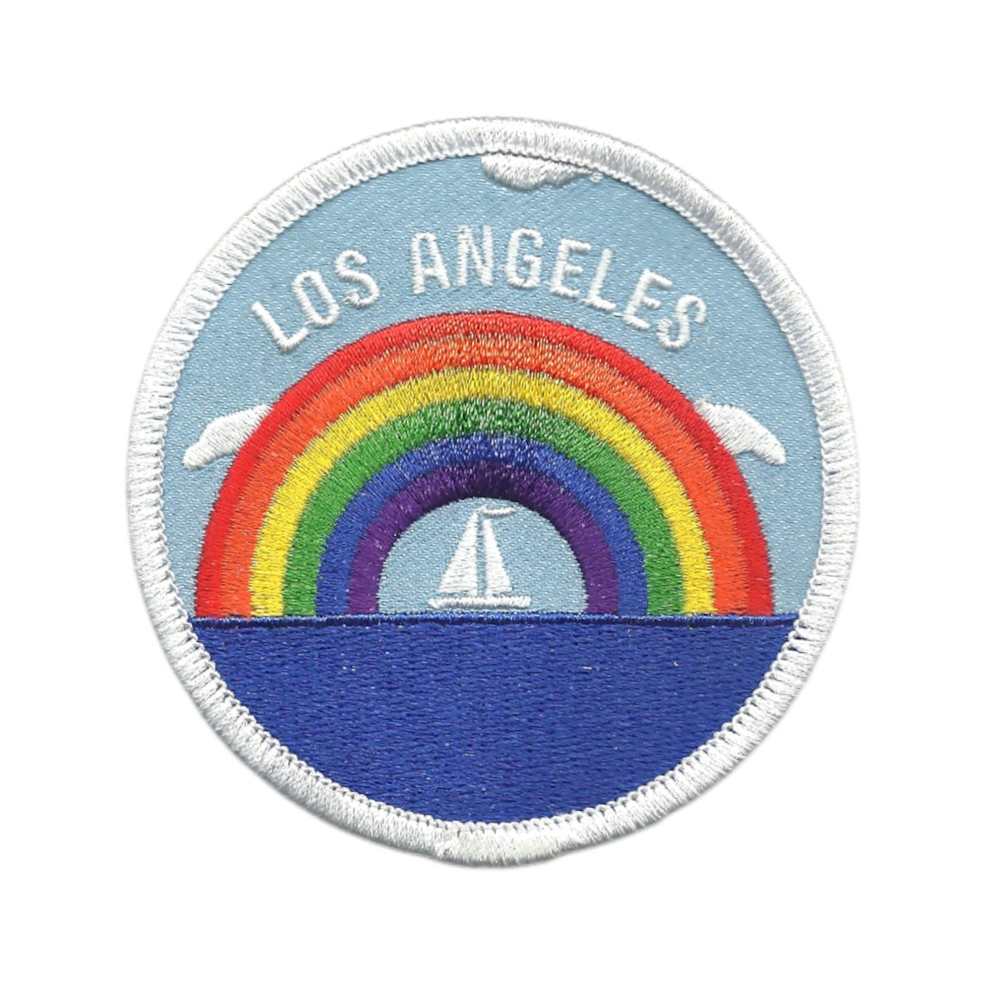 LOS ANGELES Rainbow Sailboat Patch - LA-35