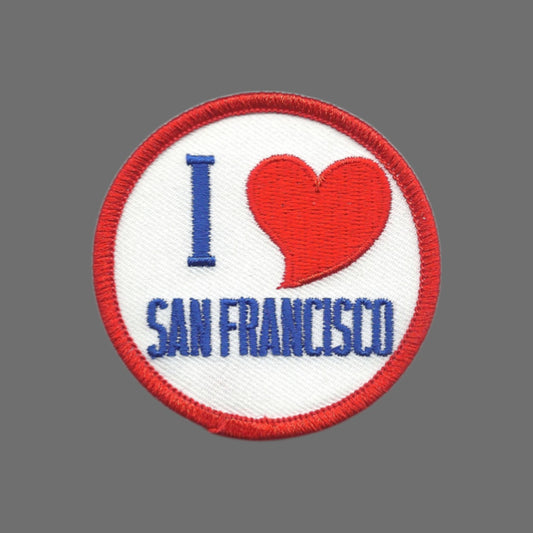 I (heart) SAN FRANCISCO souvenir embroidered patch 2.5"- SF-02-36-2.5