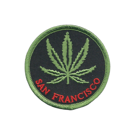 SAN FRANCISCO Leaf Souvenir Iron On Embroidered Patch Craft Novelty - SF-420