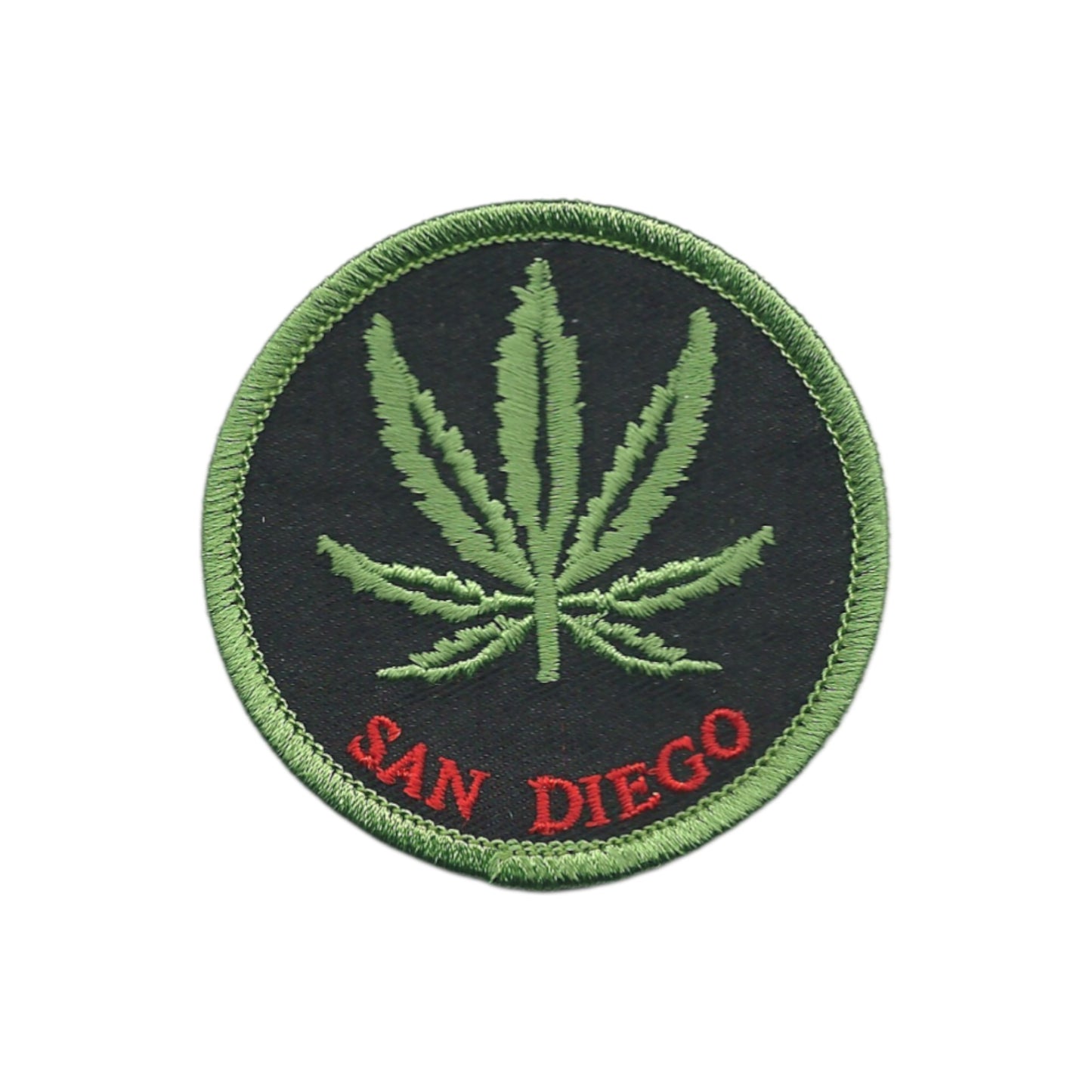 SAN DIEGO Leaf - Iron On Embroidered Souvenir Patch SAN DIEGO-420