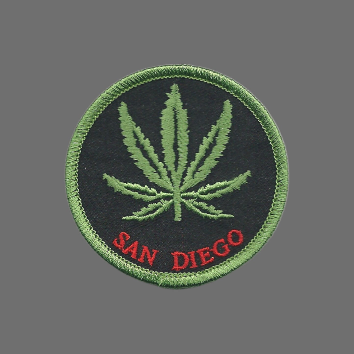 SAN DIEGO Leaf - Iron On Embroidered Souvenir Patch SAN DIEGO-420