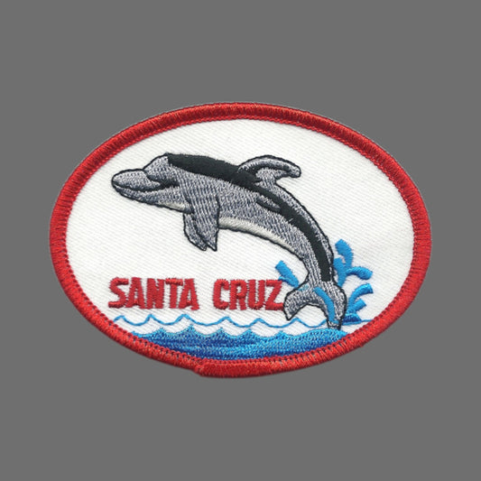 SANTA CRUZ dolphin souvenir embroidered patch Iron On - SANTA-CRUZ-28