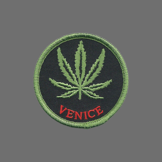 Venice 420 Leaf Embroidered Souvenir Patch Iron On - VENICE-420