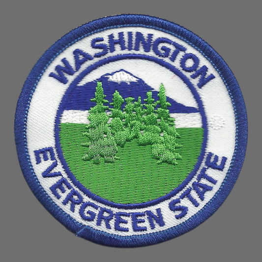 WASHINGTON Evergreen State Souvenir Embroidered Patch Iron On - WA-48