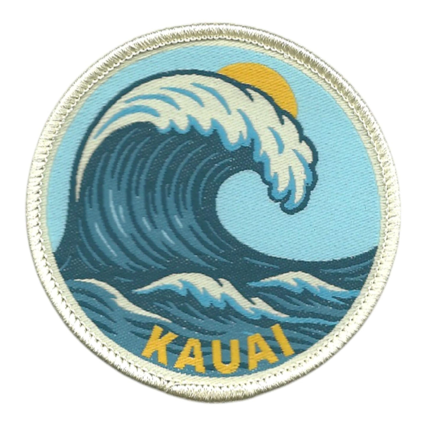 Hawaii Patch – Kauai HI Souvenir Big Wave Travel Souvenir 2.5" - 10628