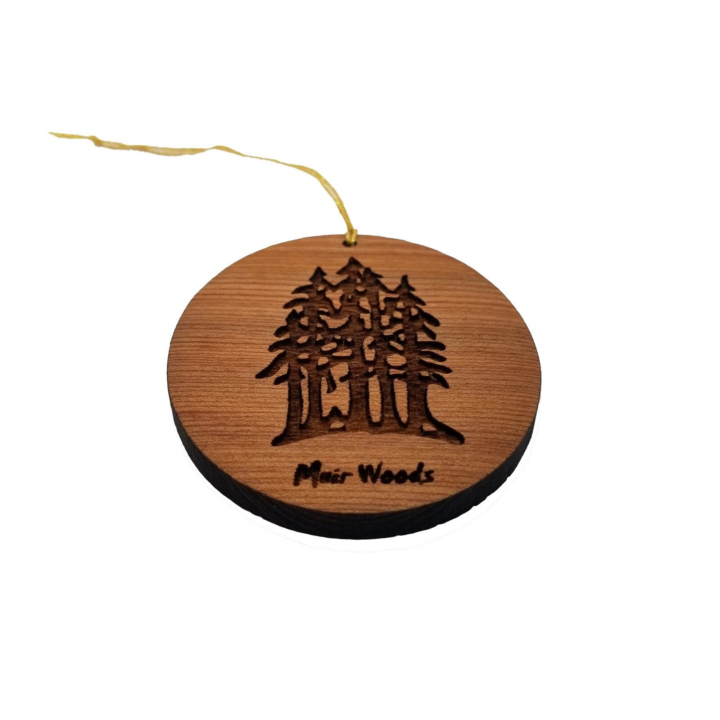Sequoia National Park Ornament - Forest Trees Handmade Wood Souvenir Multi Trees -15018SEQ