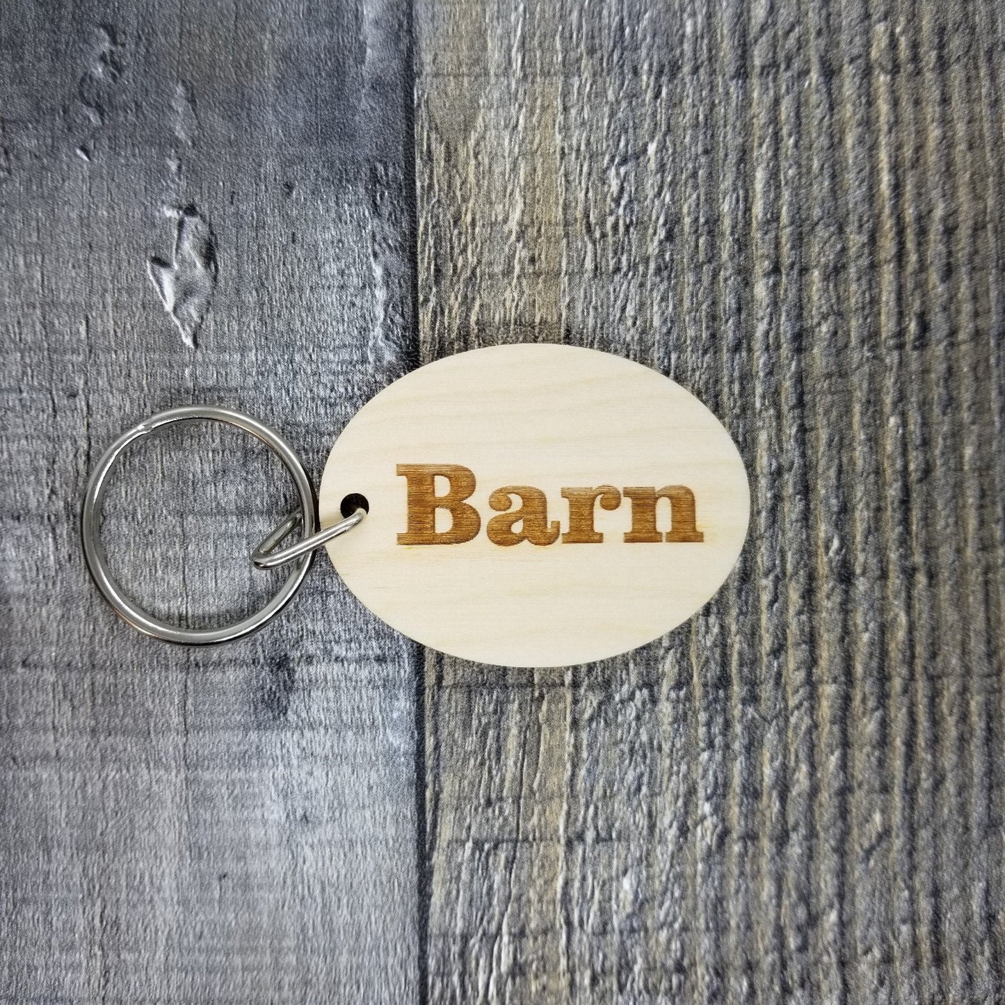 Barn Wood Keychain Key Ring Keychain Gift - Key Tag Key Ring Key Marker -KC8132