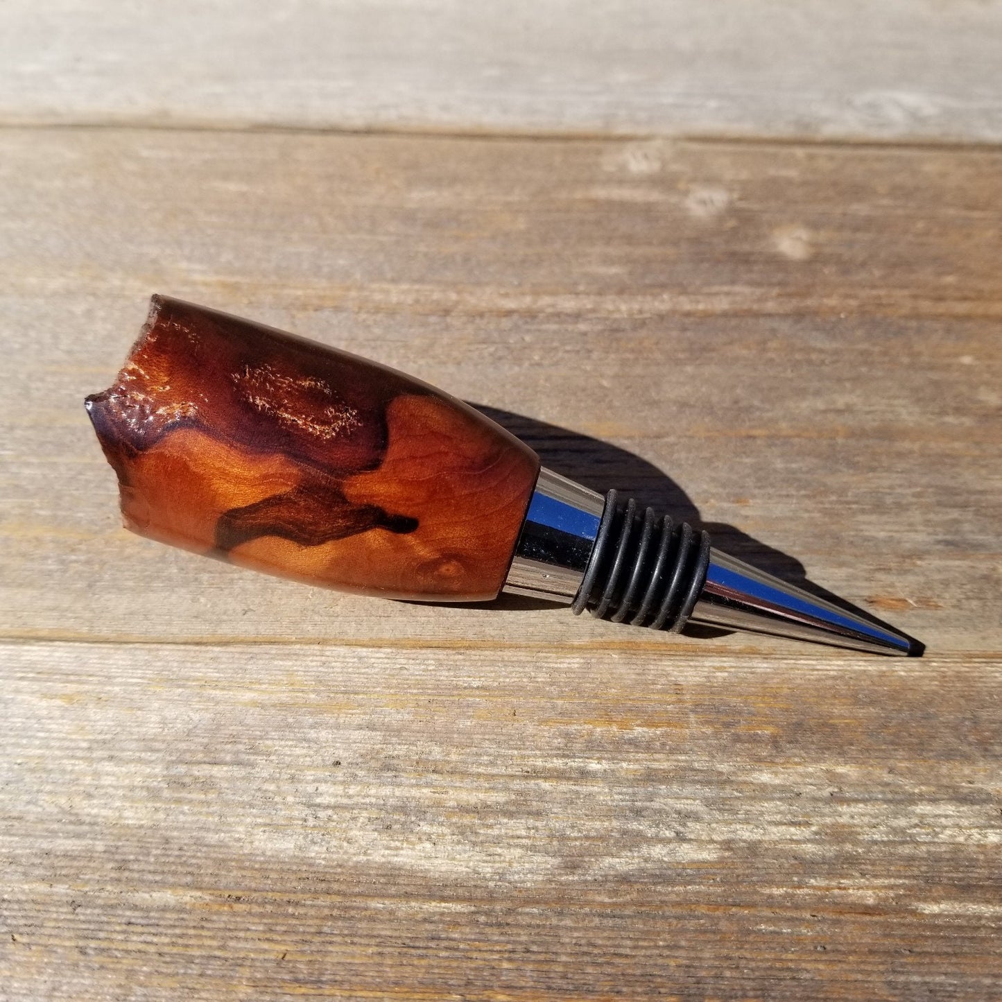 Wine Stopper Redwood Live Edge - Rustic Redwood Burl - #1010 ASST - Wedding Gift Wedding Favor Wine Gift - Hand Turned