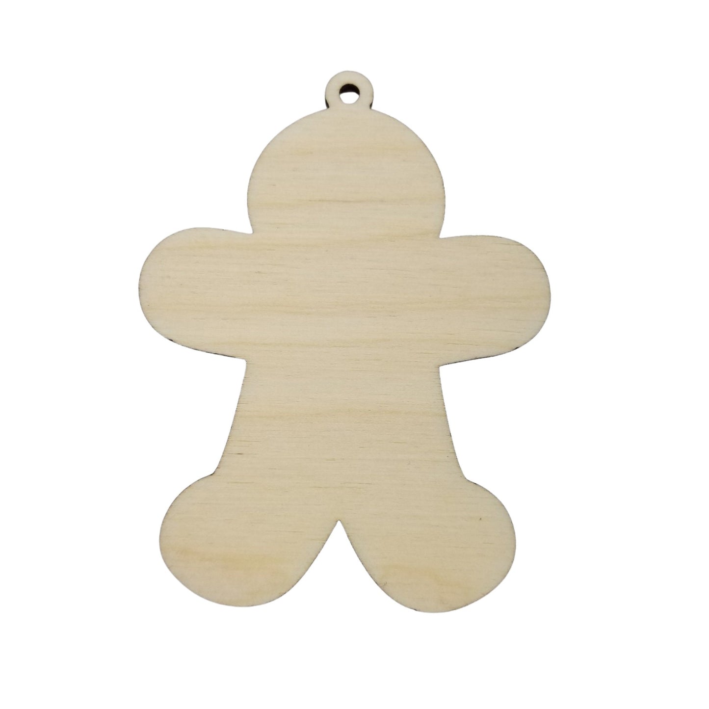 Color Your Own Ornament - Wood Art ONLY - Gingerbread Man Ornament DIY - Coloring Project - Craft Supply - Kids Craft Project