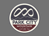 Park City Utah Decal – Mountain Resort Logo - Travel Sticker – UT Souvenir Decal – Travel Gift 3.5" Car Decal Water Bottle Ski Snowboard