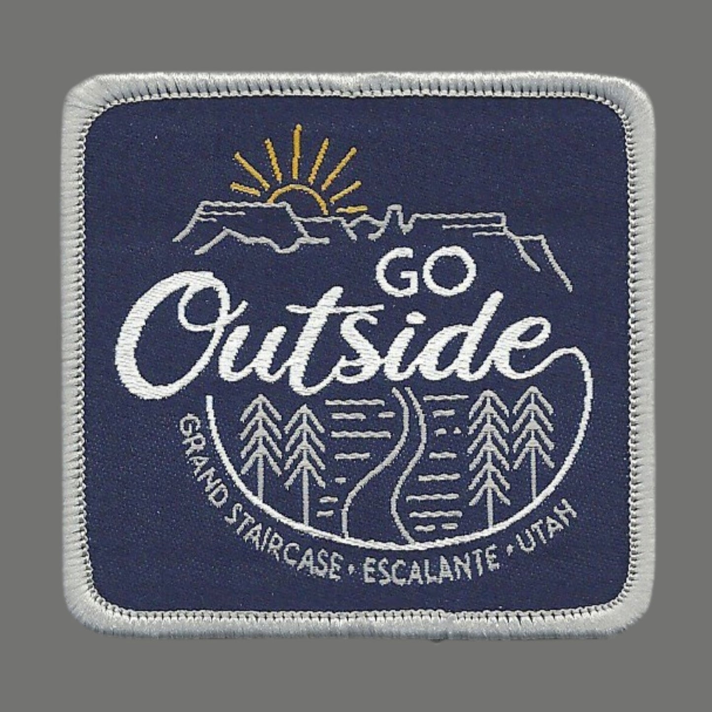 Utah Patch – UT Escalante Grand Staircase - Go Outside Travel Patch – Souvenir Patch – Embellishment Applique – 2.5" Iron On
