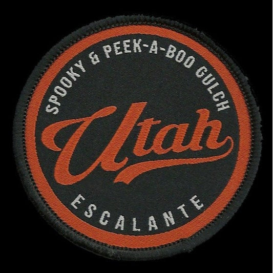 Utah Patch – UT Escalante Spooky Peek A Boo Gulch - Travel Patch – Souvenir Patch – Embellishment Applique – 2.5" Iron On